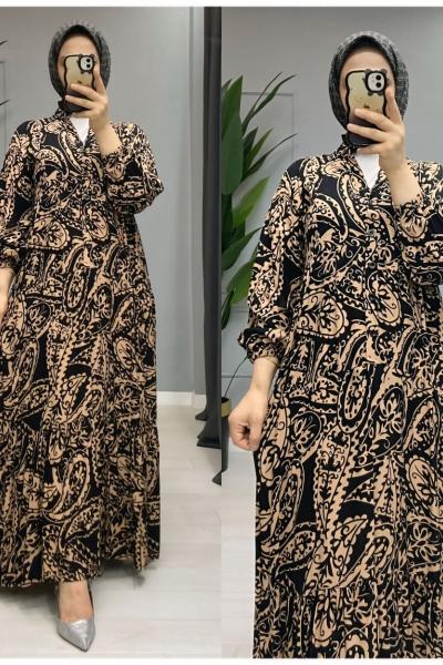 Berivan elbise Vizon