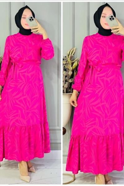 Buse Tesettur yazlik elbise Pembe
