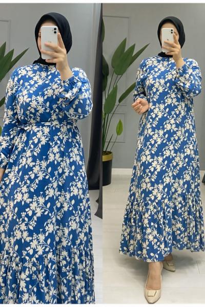 Ceren yazlik elbise Mavi