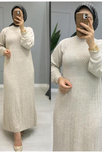 Eflin elbise Krem
