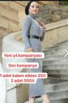 Kalem elbise  Gri